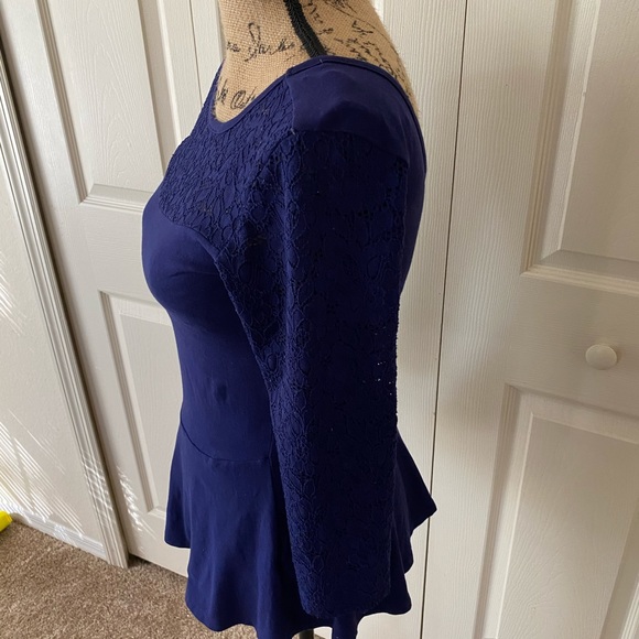 Express long sleeve peplum top - Picture 3 of 4